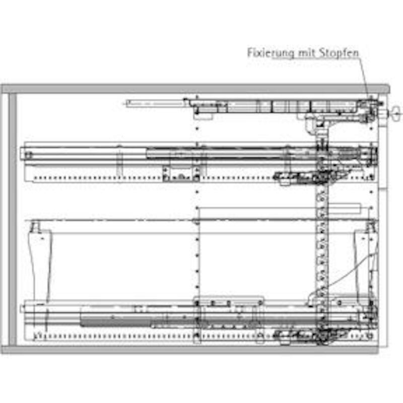 HETTICH 075946 TEKEN. SCHAAL 1:1 V.BUREAUCONTAINER