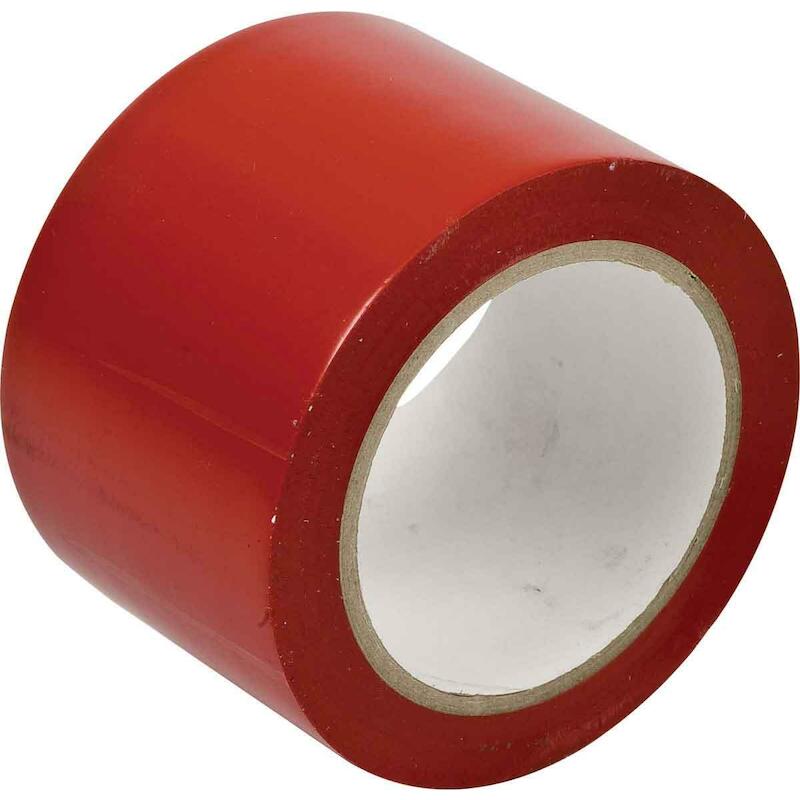 BANDE DE MARQ.AU SOL ROUGE  058251 75MMX33M  BRADY