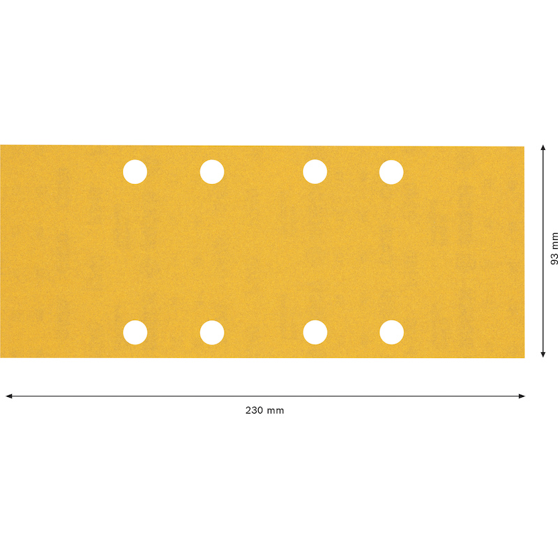 PAPIER ABRASIF 80X133MM     2608901665 P240(50PC)