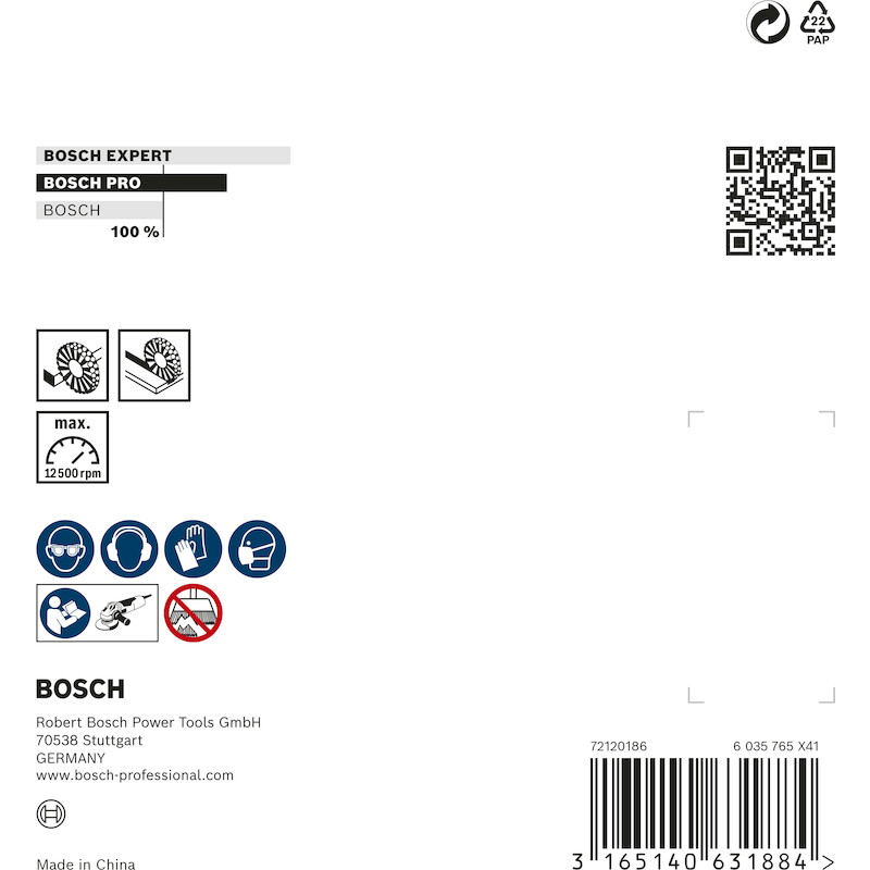 BROSSE CONIQUE 100MM        2608622108 INOX  BOSCH