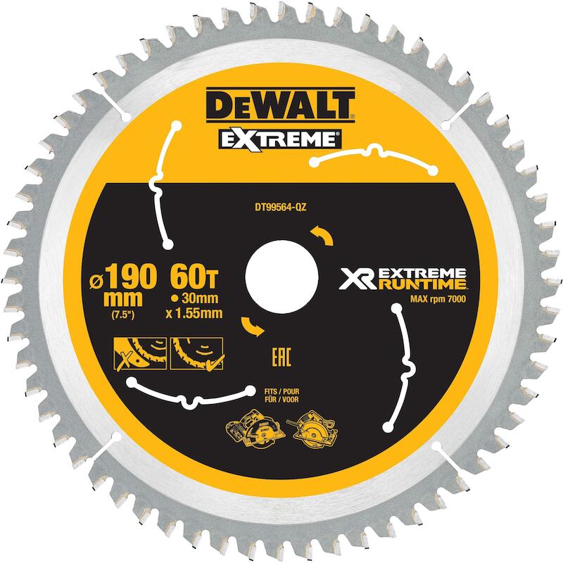 LAME SCIE CIRC.190X30 XTREM.DT99564-QZ 60D  DEWALT