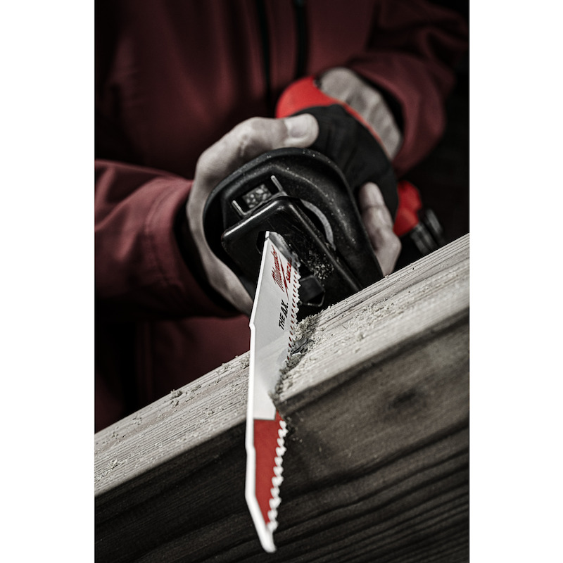 Milwaukee - Reciprozaagblad - Sawzall The ax - Hout met spijkers - 230 mm - 5 tpi - 5 stuks - 08119455
