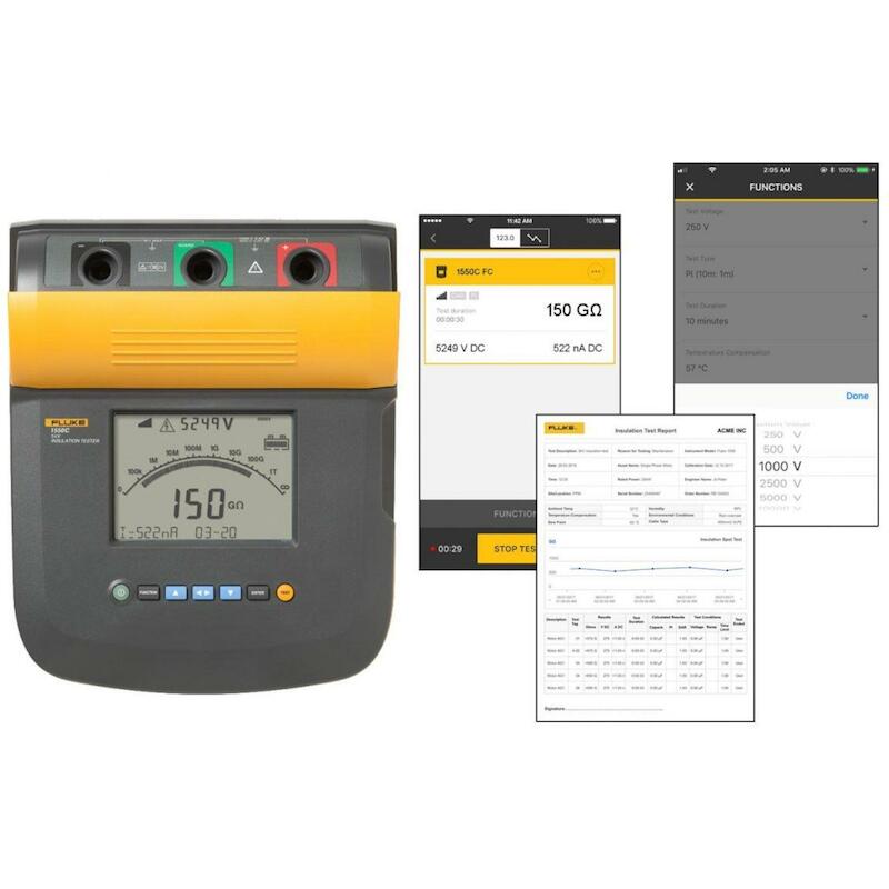 ISOLATIEWEERSTANDSMETER 10K FLUKE-1555       FLUKE