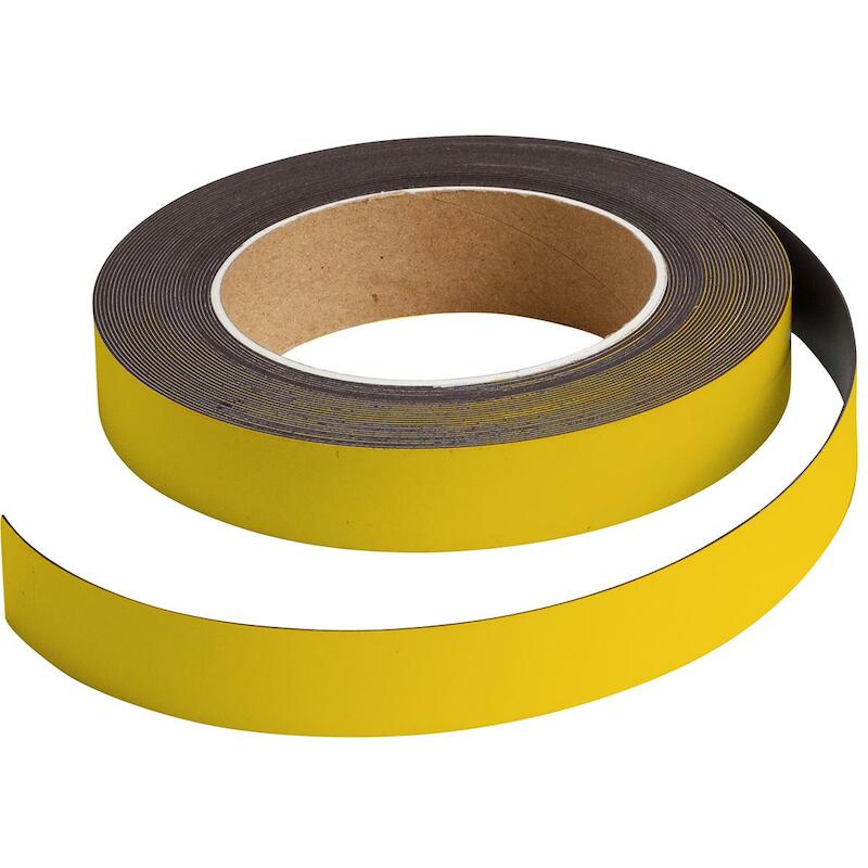 MAGNEETSTRIP - BRADY 225178 - GEEL 25X 10 M (1 EA)
