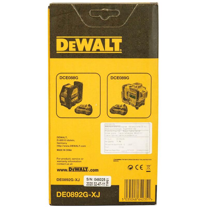 DÉTECTEUR DIGITAL LASER     DE0892G         DEWALT