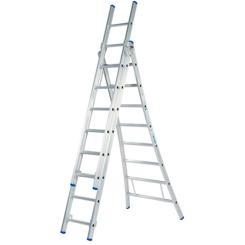 LADDER OPEN VOET   3X 8 SPORTEN D08 - 4,75M SOLIDE