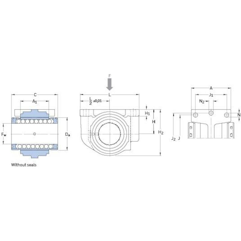 ENSEMBLE LINEAIR FERMÉ      LUCD 16 D      EWELLIX