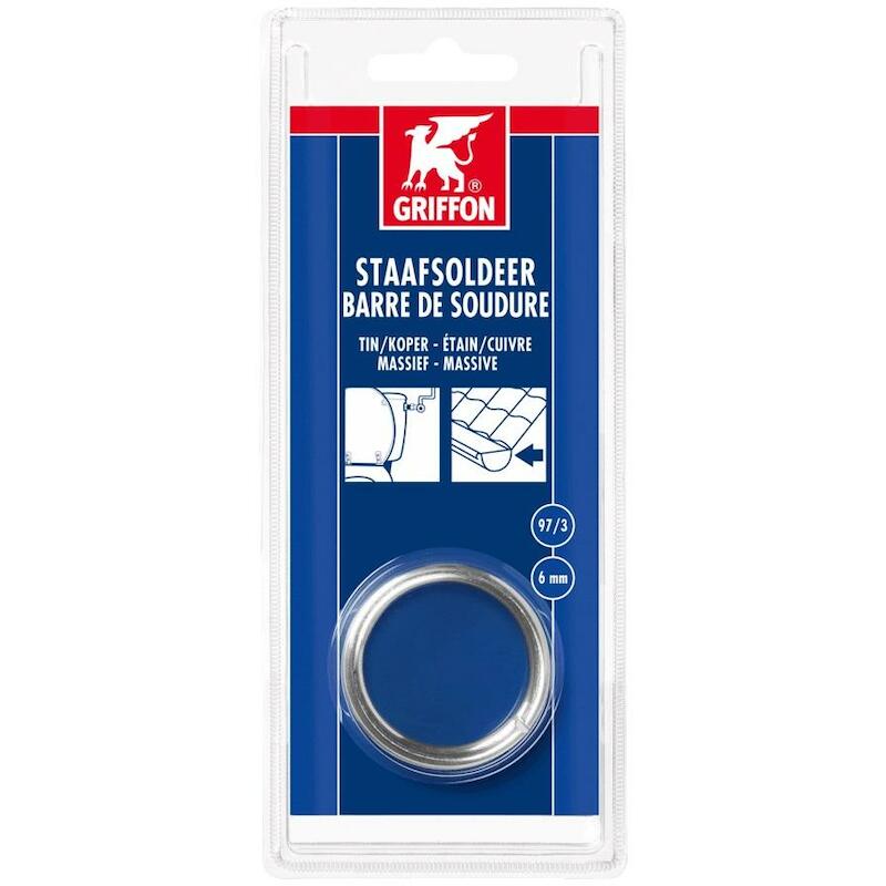DRAADSOLDEER TIN/KOPER 6MM  97/3 MS (100GR)GRIFFON