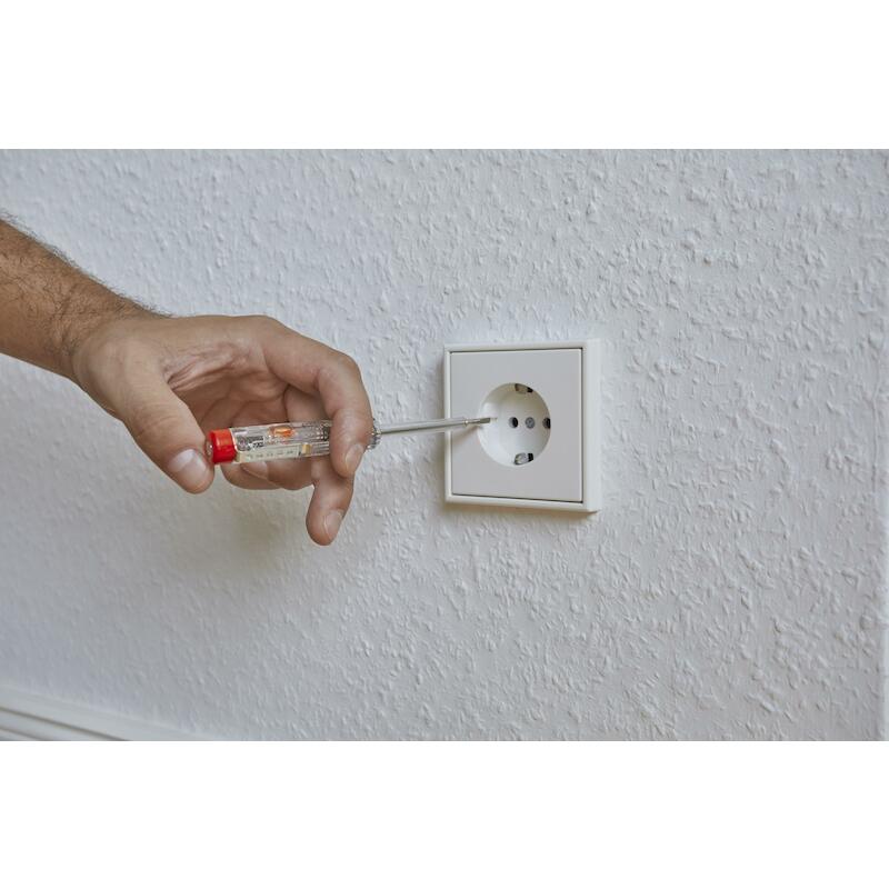 SPANNINGSZOEKER 220-250 VOLT SLEUFKOP TRANSPARANT,MET CLIP IN BLISTER - SB2553 - WIHA