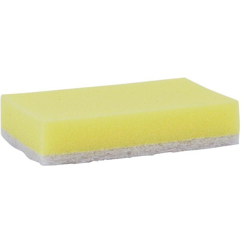 ÉPONGE À RÉCURER JAUNE/BLAN 105063 140X95X28(10PC)