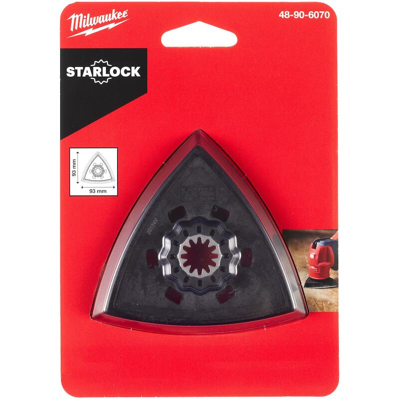 Milwaukee - Sanding pad for multi-tool - Starlock - 93 x 93 mm - 48906070 - 03202201