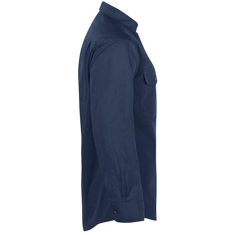HEMD LANGE MOUWEN 100% KAT. 2219 MARINE  XS PROJOB