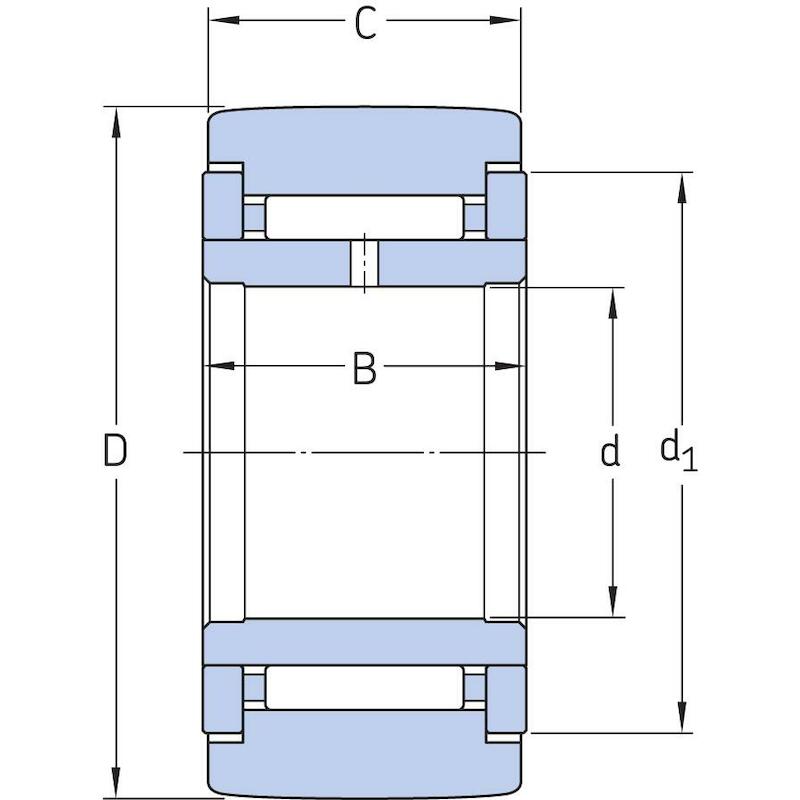 STEUNROL Z. AFDICHTINGEN - SKF NATR 17