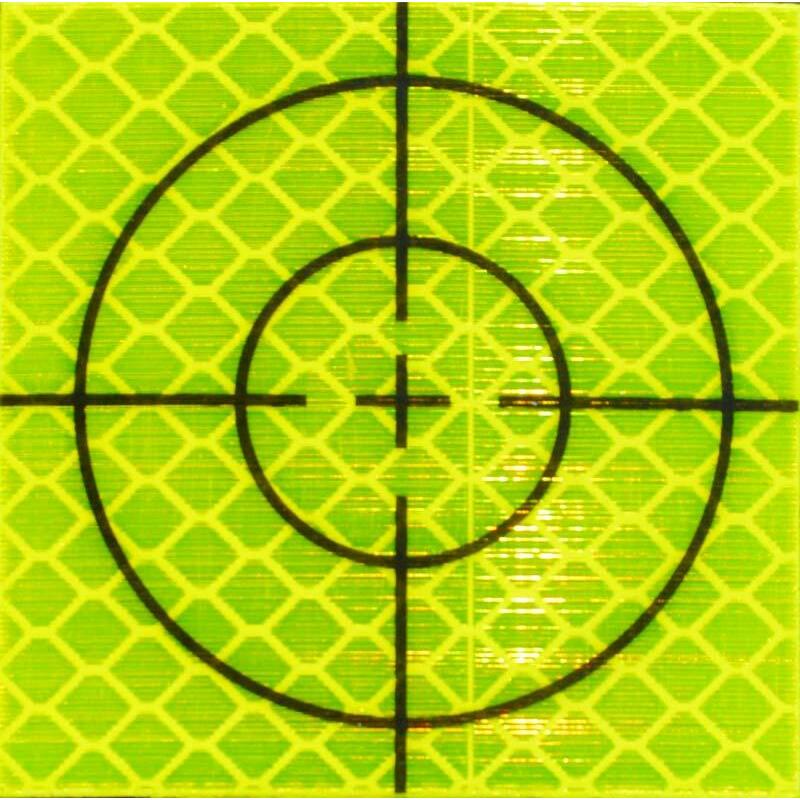 AUTOCOLLANT CIBLE 5X5CM     180.50 JAUNE    FUTECH