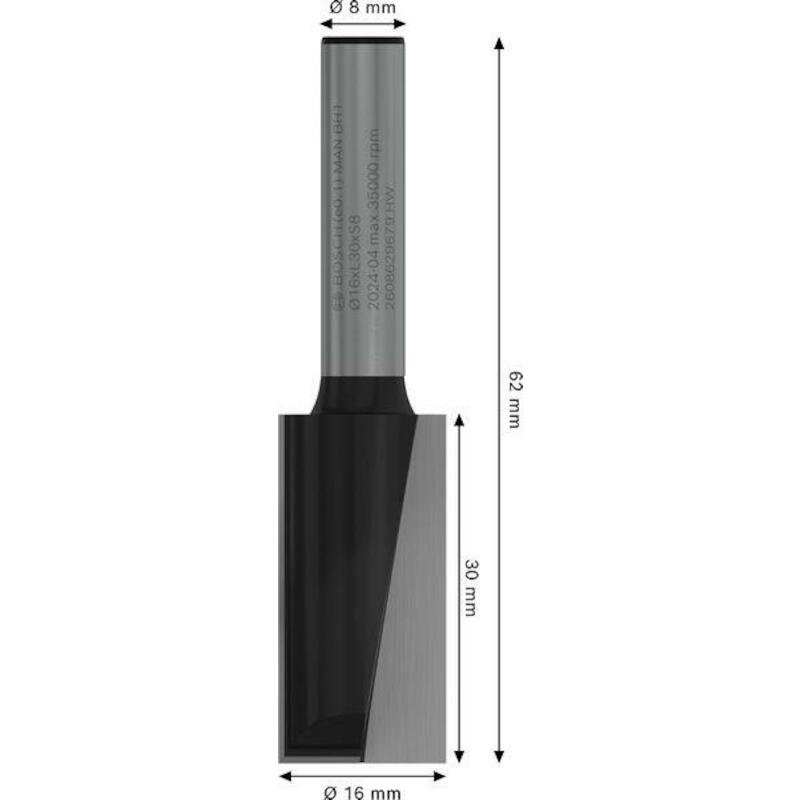 VINGERFREES 16MM            2608629679 S8    BOSCH