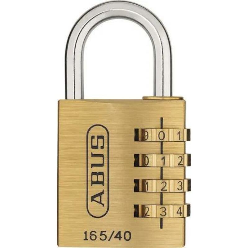 CIJFERHANGSLOT MESSING 40MM 165/40            ABUS