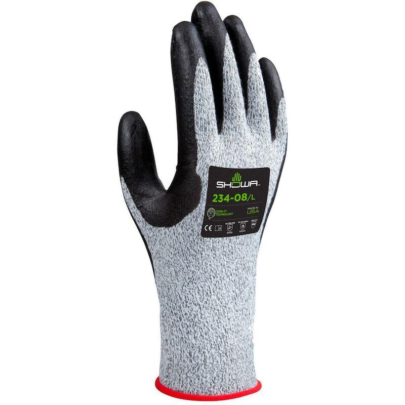 HANDSCHOEN - SHOWA 234 - ZWART / GRIJS L=240 - 290 MM 10