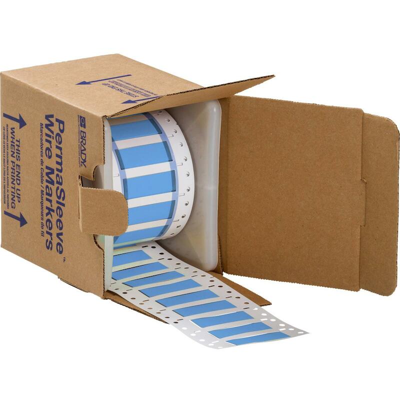 KRIMPKOUS - BRADY 017228 - BLAUW 50,8X 16,4 MM (250 EA)