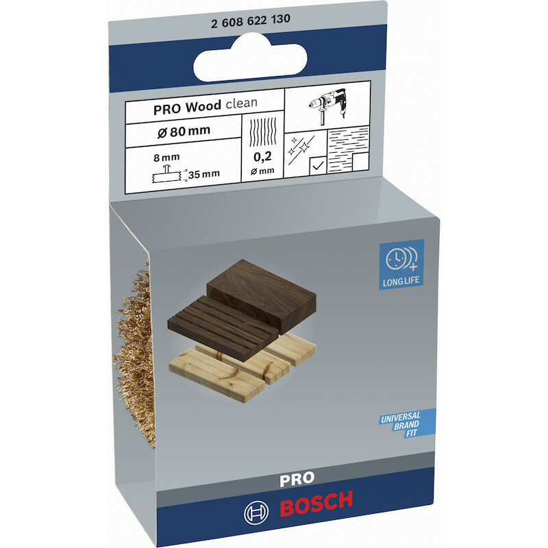 SCHIJFBORSTEL STIFT S6 80MM 2608622130 VERMESSINGD