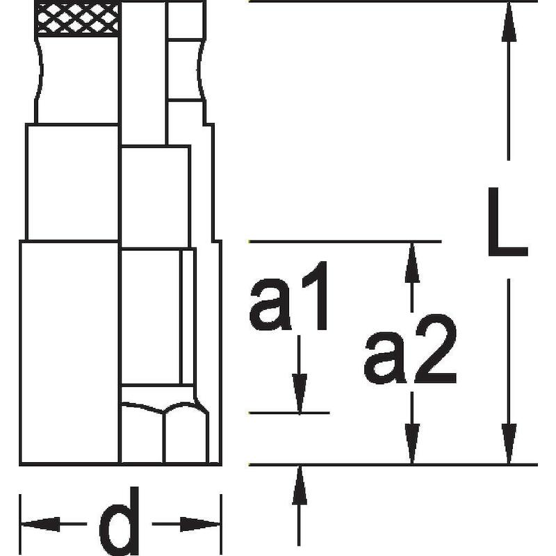 BOUGIEDOPSL.MAGN. 1/2" 6-K. 50MH  -  20,8   GEDORE
