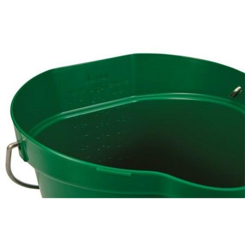SEAU PP/INOX VERT           5686/2 - 12L     VIKAN