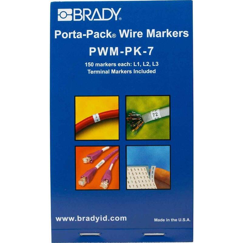 DRAADMERKERBOEKJE - BRADY 031207 - ZWART OP WIT