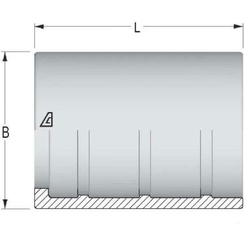 PERSHULS 5/8" TE/R5/2SC     TX2 DN16 RVS ALFAGOMMA