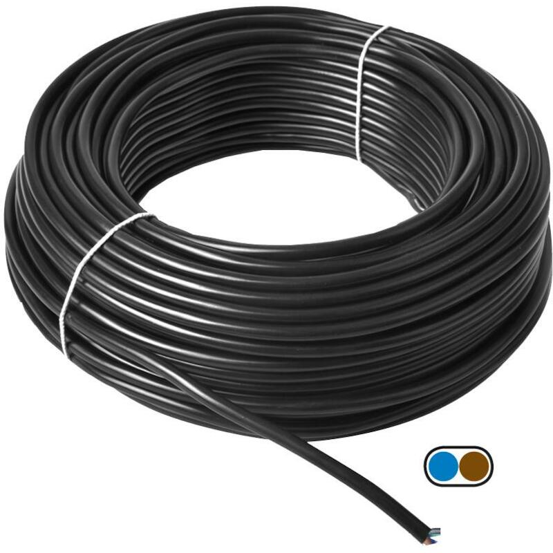 DRAAD 2X0,75 VMVL, ROND PVC