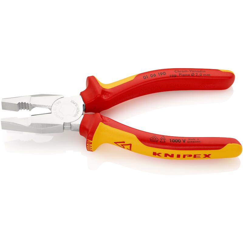 COMBINATIETANG VDE          01 06 - 190MM   KNIPEX