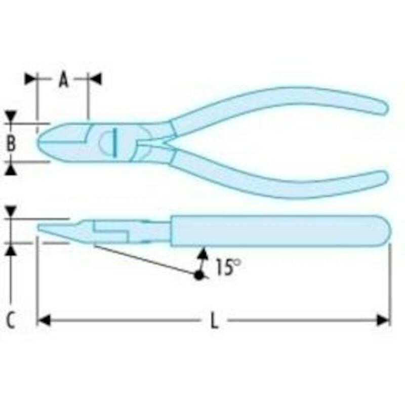 PINCE COUP.DIAGON.PR.PLAST. 395.14 (L=140)   FACOM