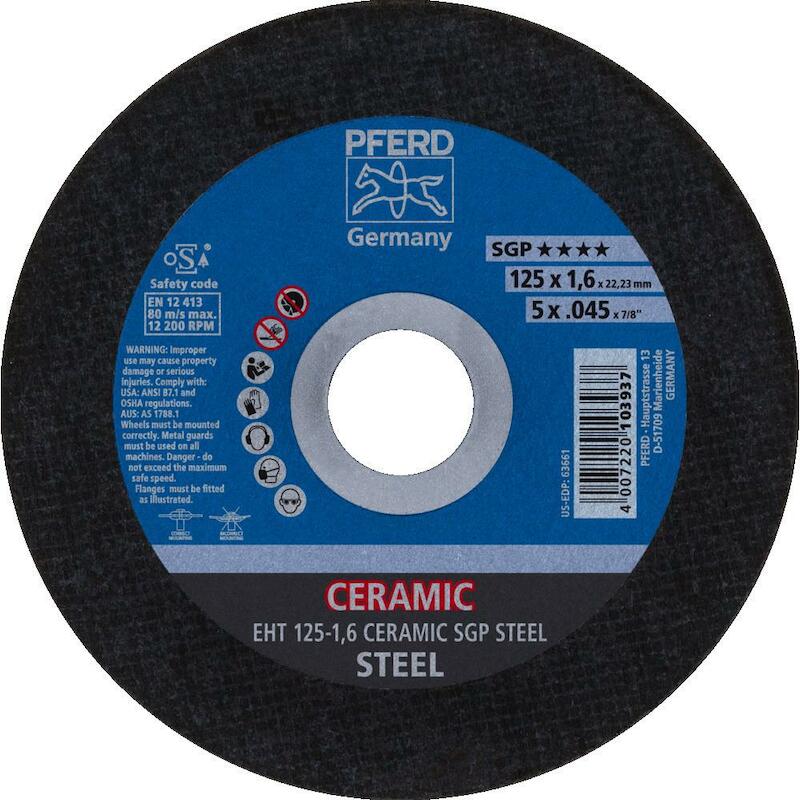 DISQUE TRONÇ. 125X1,6X22,23 SGP STEEL        PFERD