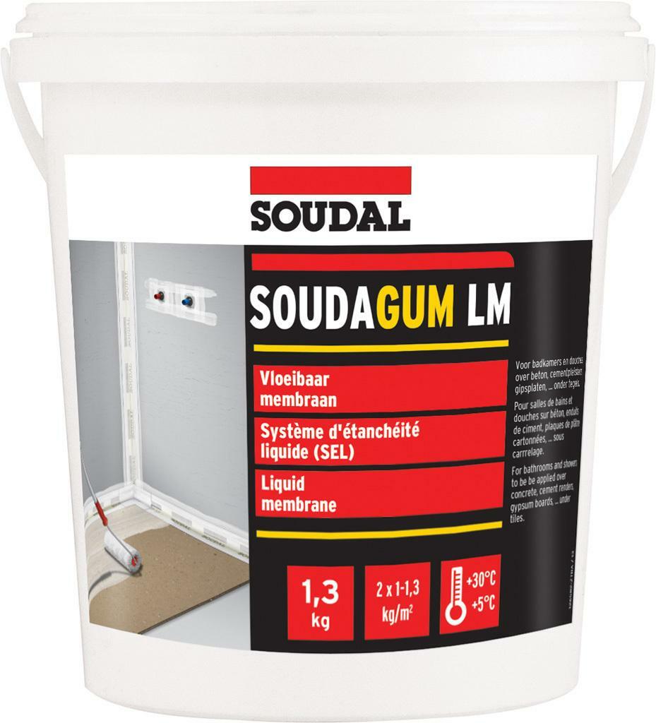 ÉTANCHÉITÉ LIUQUIDE BLANC  SOUDAGUM LM 1,3KG SOUDA