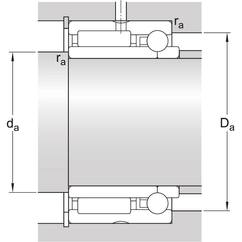NAALD/HOEKCONTACTKOGELLAGER - SKF NKIB 5911