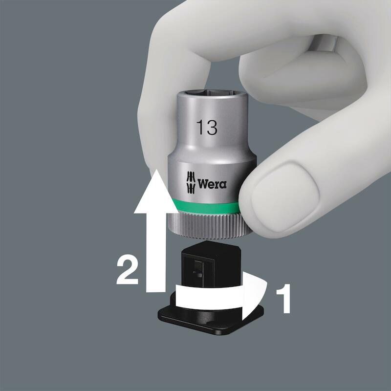 Wera - Bit socket set - Belt a 3 Torx hf Zyklop - 1/4" - With holding function - 9 pieces - 03032228