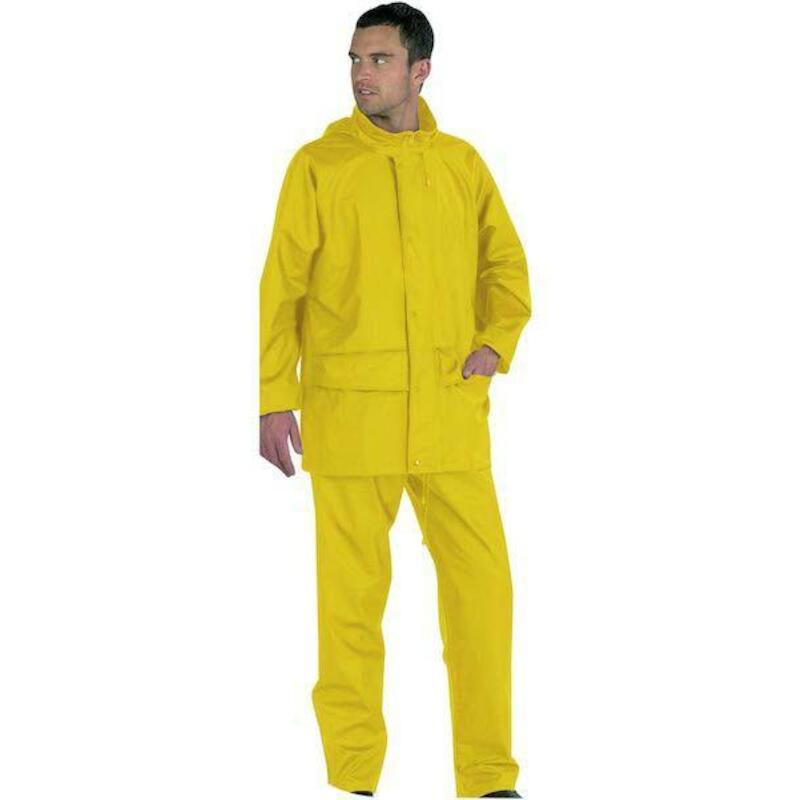 ENSEMBLE PLUIE PVC PU/PES   LEVAN JAUNE   L OPSIAL