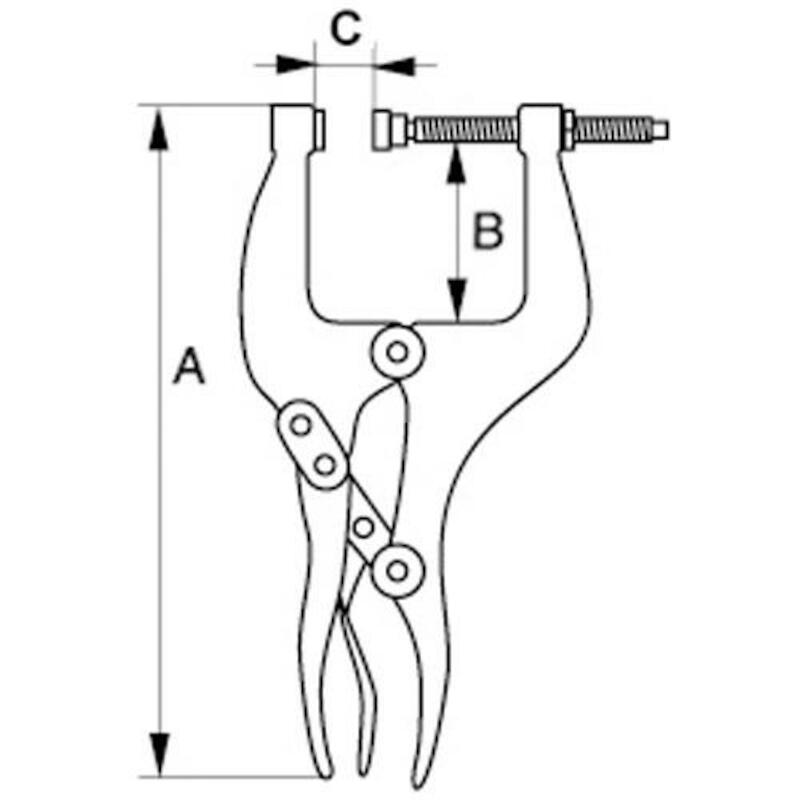 KLEMTANG-BANKSCHROEF 200MM  2949-200IP       BAHCO