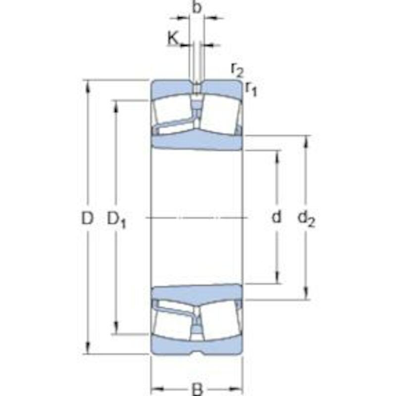 RLT. À ROTULE SUR ROULEAUX  22218 EK/C3        SKF