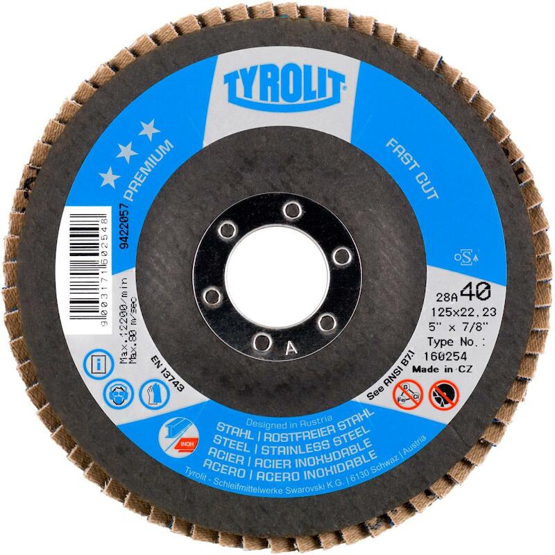 LAMELLENSCHIJF 125MM (CON.) PREMIUM    P80 TYROLIT