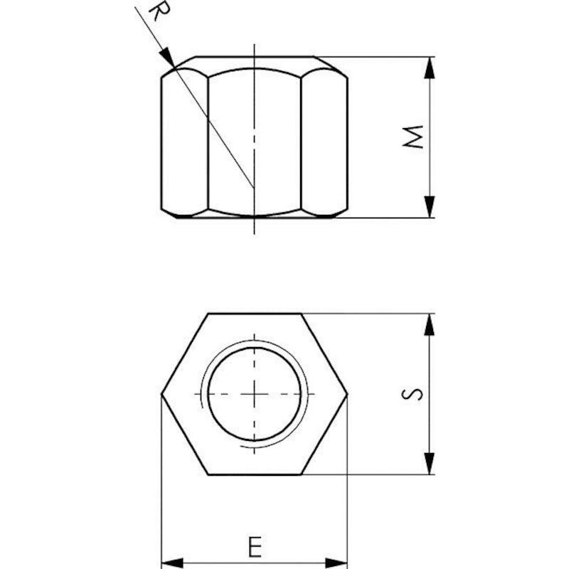 ECROU HEXAGONALE            DIN6330B / M27     AMF