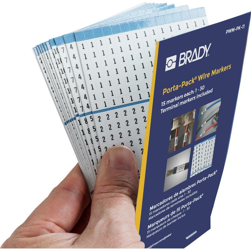 DRAADMERKERBOEKJE - BRADY 031211 - ZWART OP WIT
