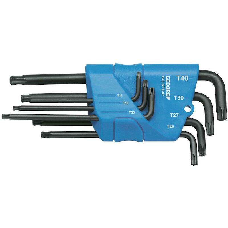HAAKSE STIFTSL.SET TORX/KK  H 43 KTX-07(7ST)GEDORE