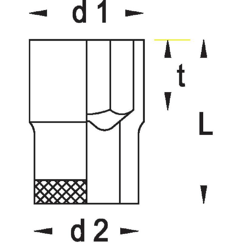 DOUILLE 1/2" 6P. 19MM       19              GEDORE