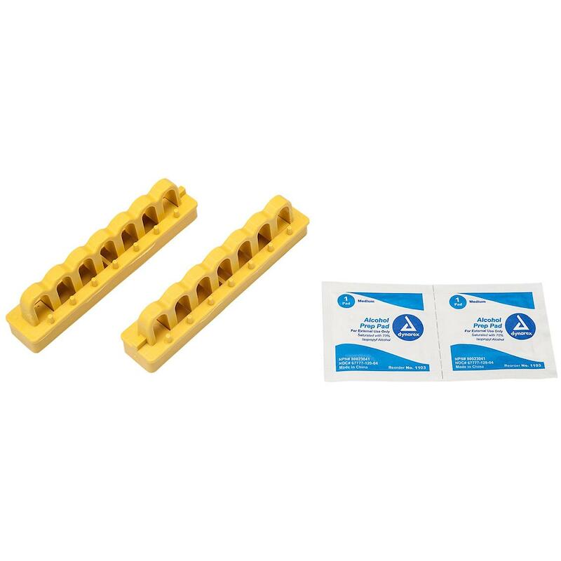 MONTAGE RAIL 051264 101MM YL.MOUNTING RAILS 2/P