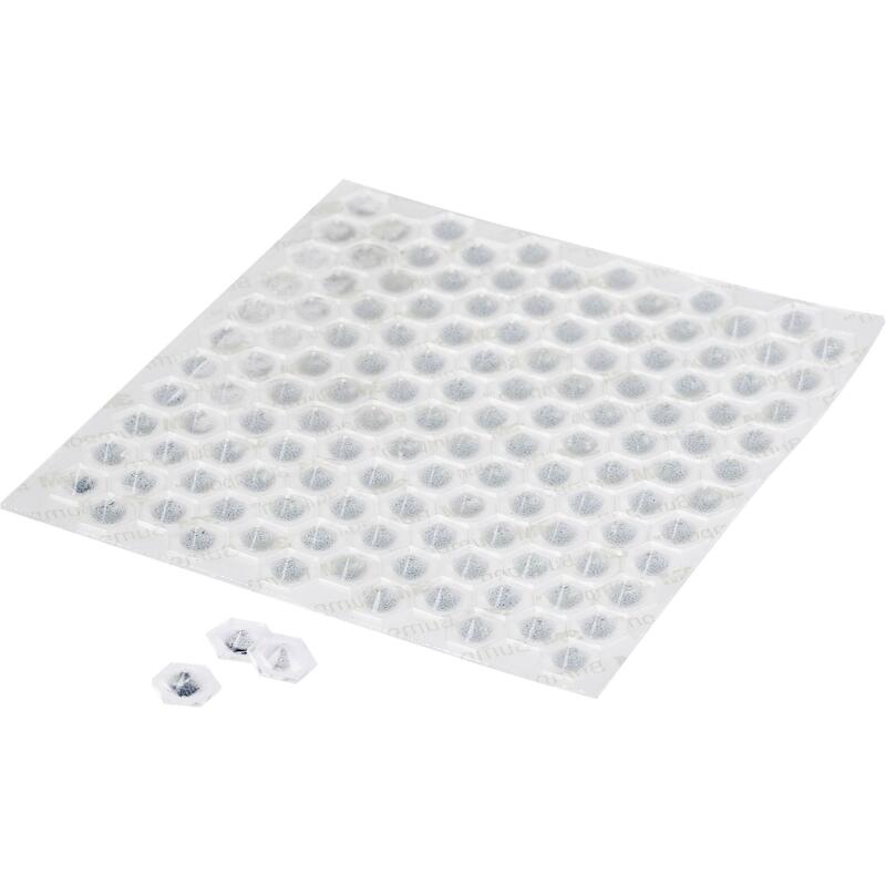 BUTÉE ADHÉSIVE ROND TRANSP. SJ6553 11X3,05 (132PC)