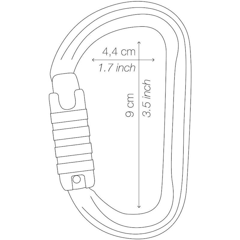 MUSKETON ASSYMETRISCH       AM'D (SCREW-LOCK)PETZL