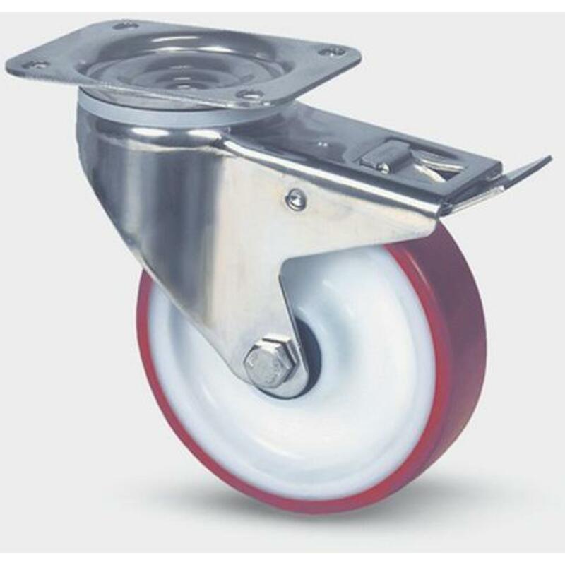 ROUE IN/NY PIV/FR 100KG RED 8477-UAD-080-P62 TENTE