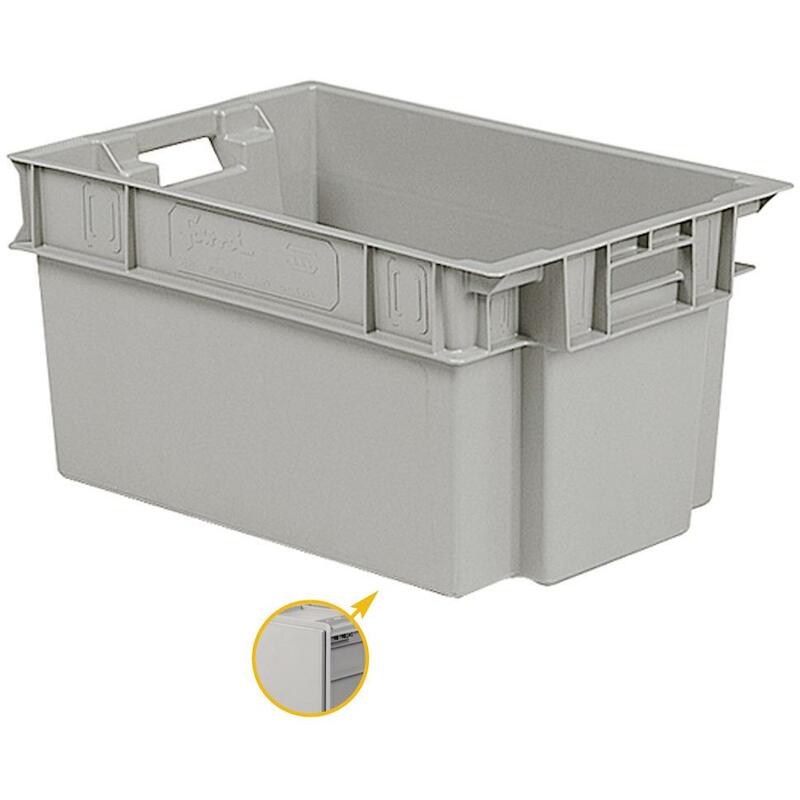 BAC EMPILABLE FPE7651B001 600X300 GRIS FONCÉ  FAMI