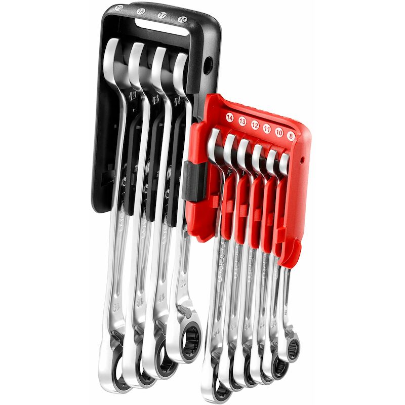 Facom - Ringsteekratelsleutelset - 467BR.JP10PB - 8–19 mm - 10-DELIG - In houder - 03169756