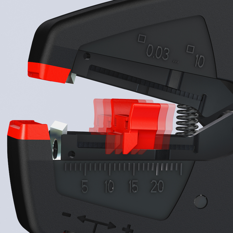 ZELFINST.STRIPTANG 0,03-10  12 40 - 200     KNIPEX
