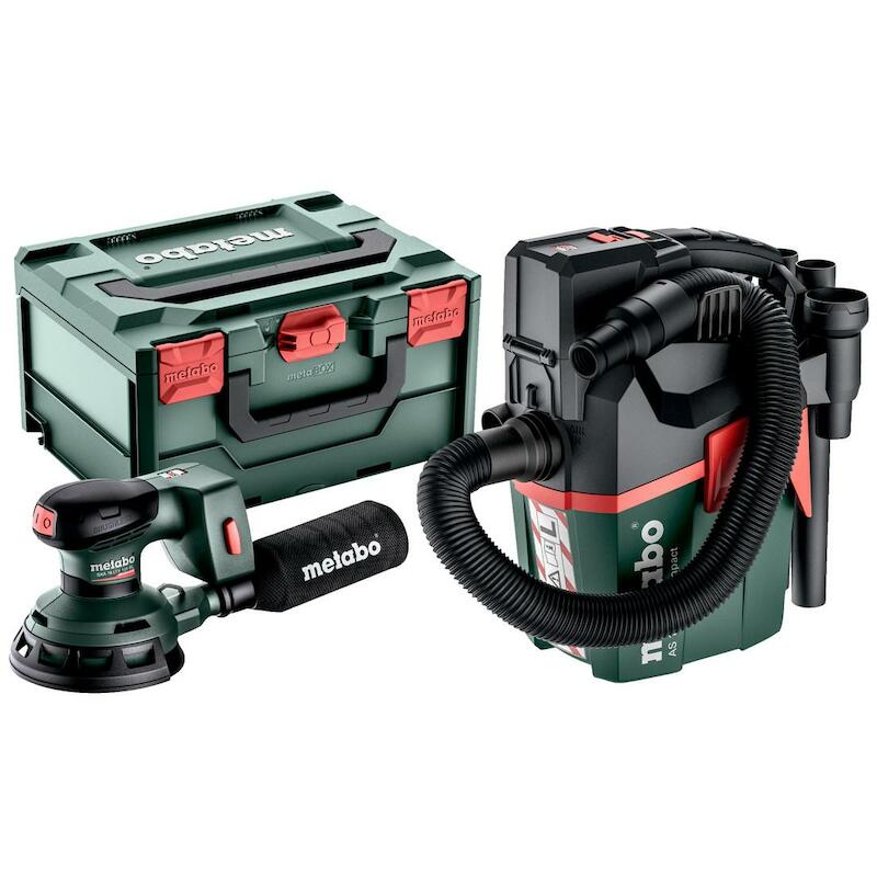 Metabo - Accu-machineset - sxa 18 ltx 125 bl + as 18 L pc Compact - 18 V - ø 125 mm - body - in metaBOX 215 - 03185455